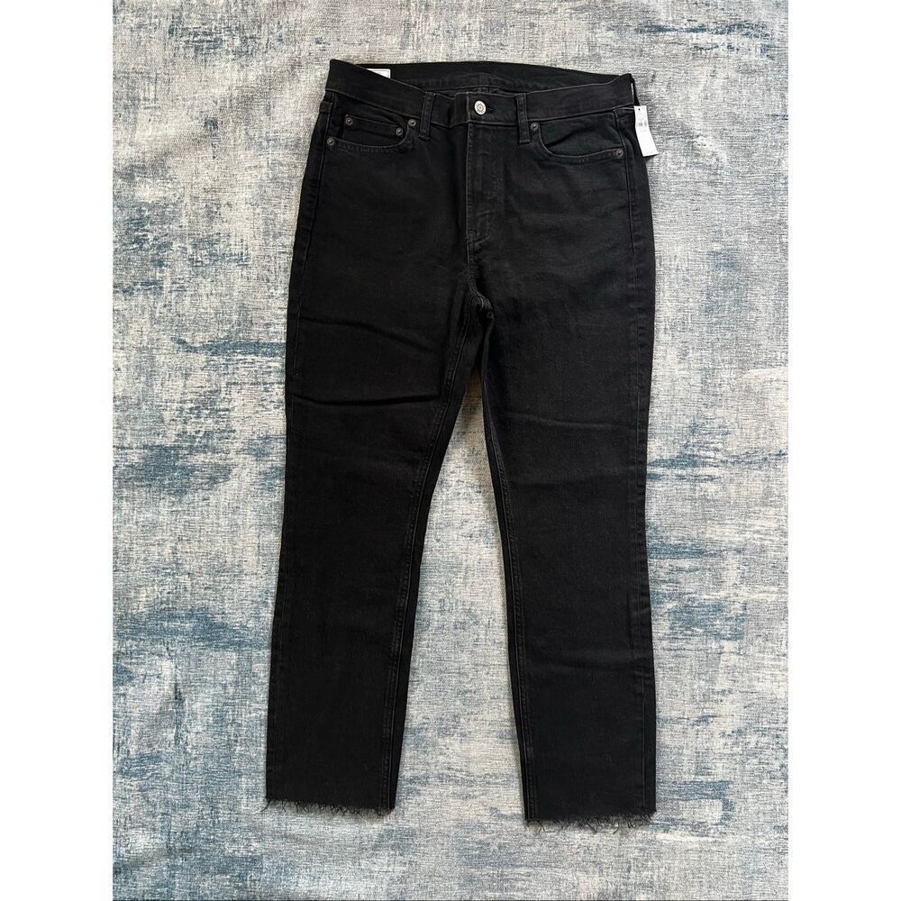 NWT! Gap Denim Black Mid Rise Vintage Slim Ankle Length Jeans Size 30" / 10R